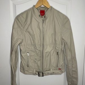 E-Spirit Tan Spring Jacket with Belt.